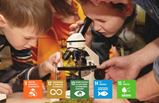 Affiche du programme de biofabrication au écoles intermédiaires