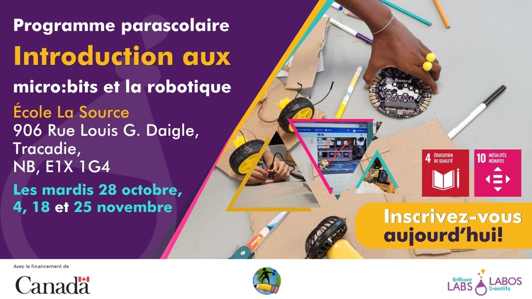 Affiche présentant le programme de École La Source
