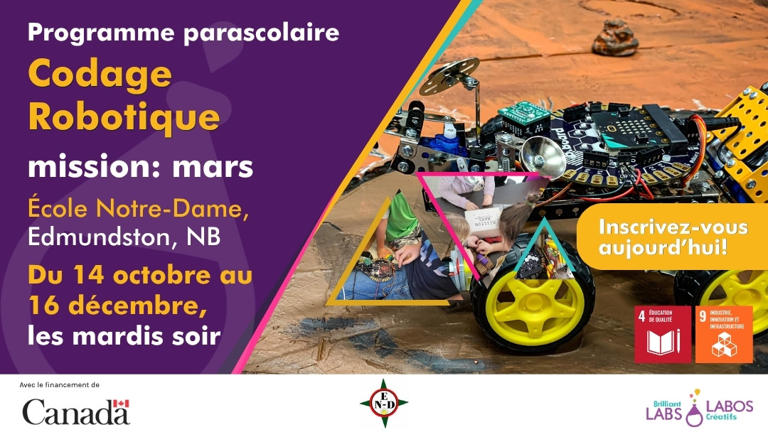 Affiche présentant le programme de Edmunston