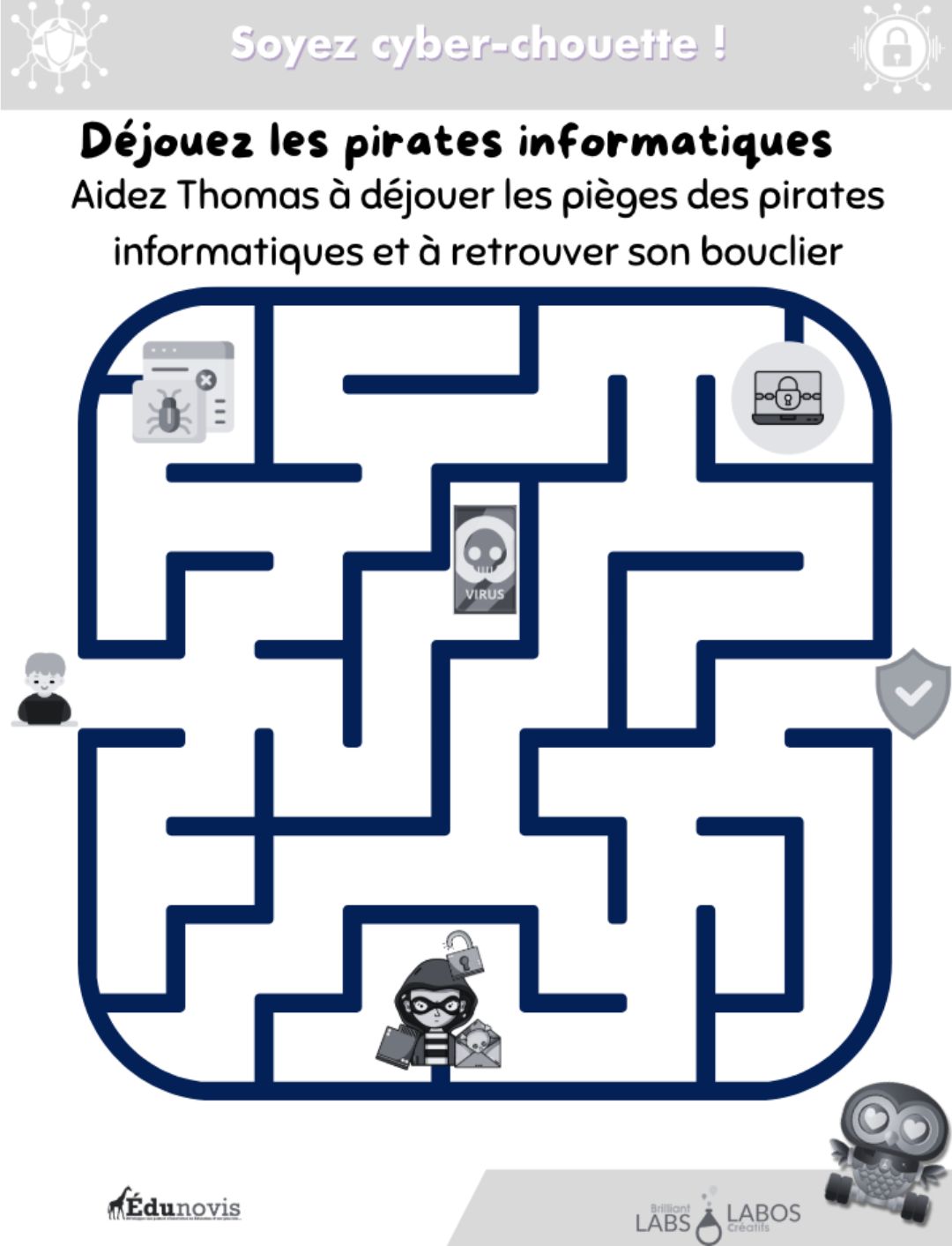 Image de couverture du premier document sur le labyrinthe des hackers