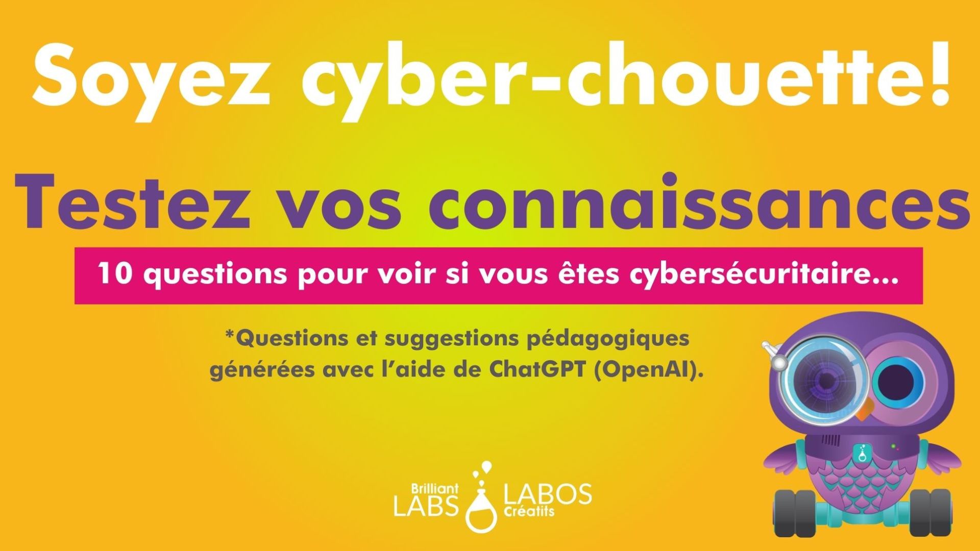 Image de couverture du deuxième test de connaissances en cybersécurité