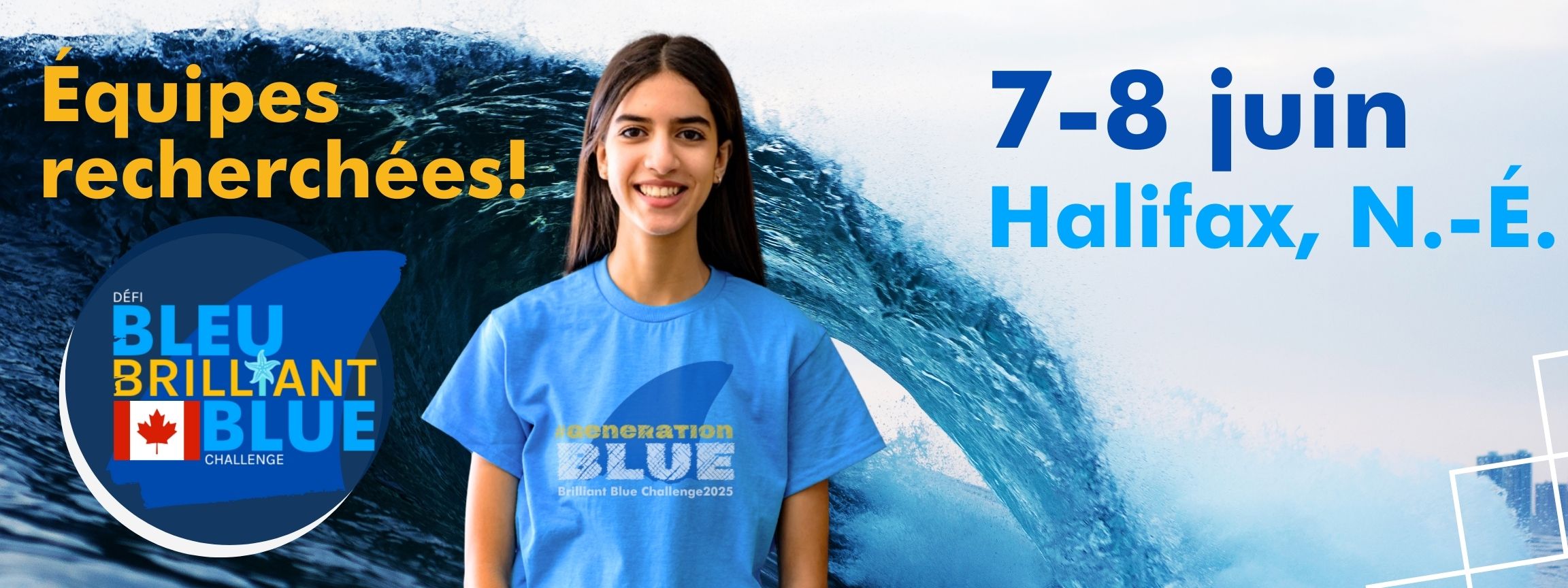 Bannière promotionnelle Bleu Brillant 2025